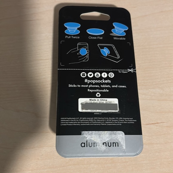 Silver pop socket (old style) - Picture 2 of 3